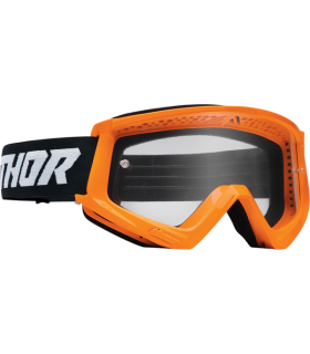 Thor Combat Racer arancio fluo maschera cross