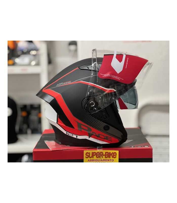 Jet Cgm 127G Deep Race helmet black red matt