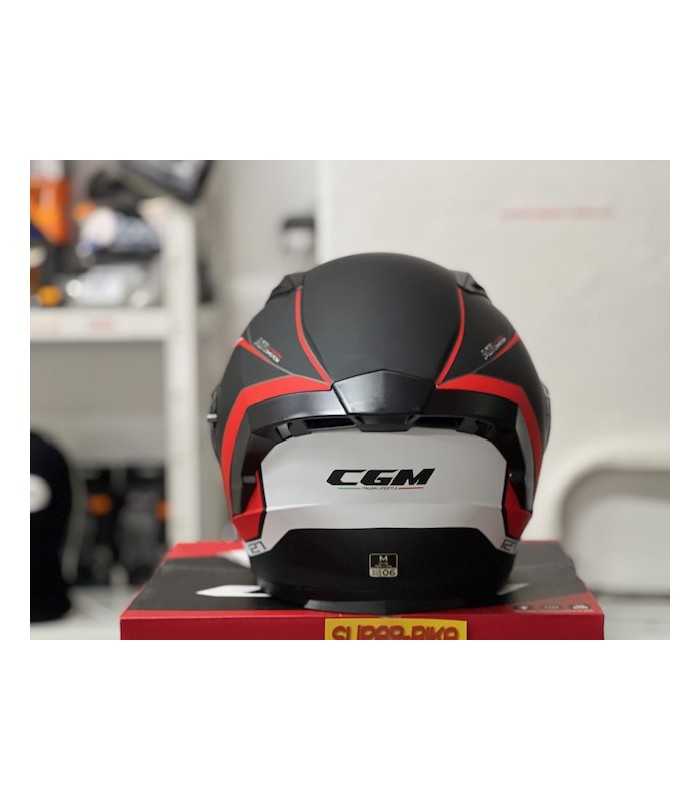 Jet Cgm 127G Deep Race helmet black red matt