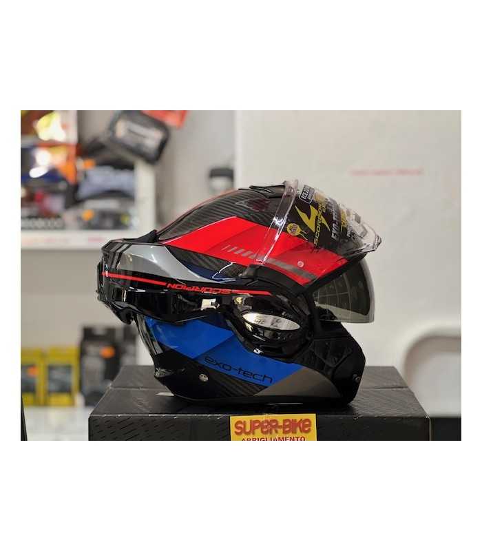 Scorpion Exo Tech Evo carbon Genus blu