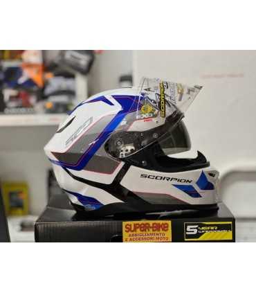 Scorpion Exo-520 Evo Air Elan white blue helmet