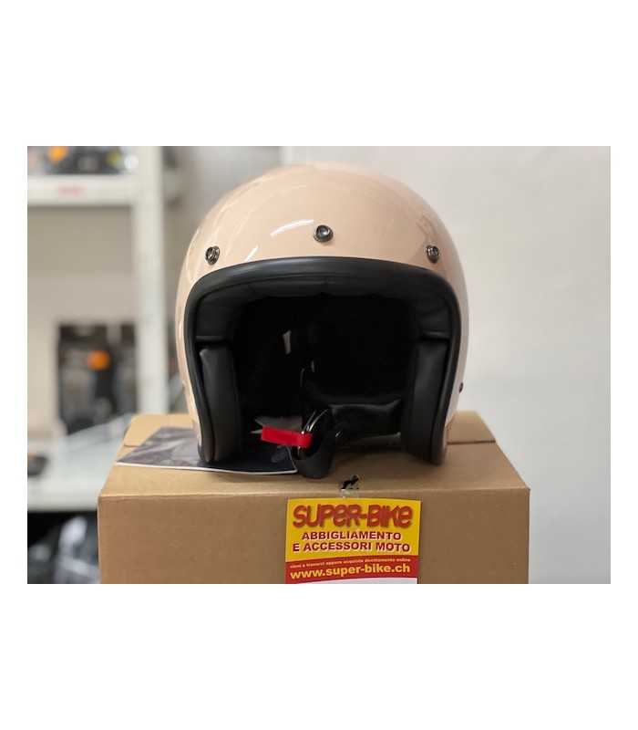 Casco Jet DMD Retro cipria