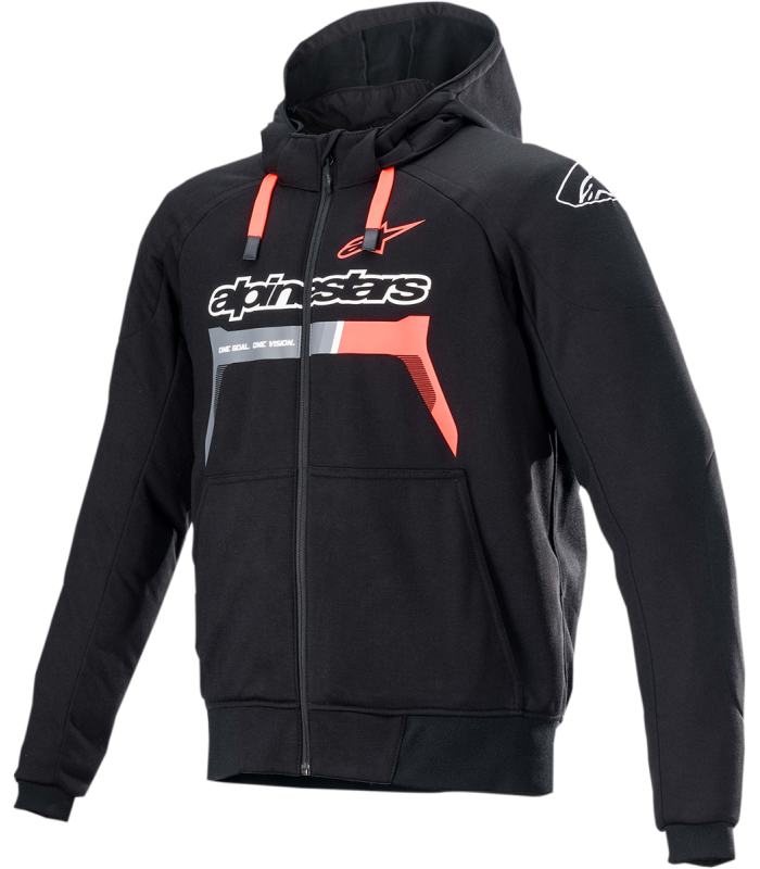 Alpinestars Chrome Sport hoodie noir rouge