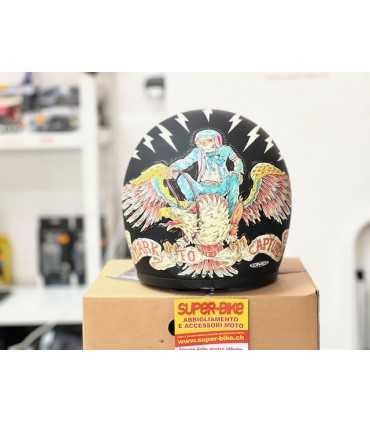 Casco jet DMD Retro Eagle