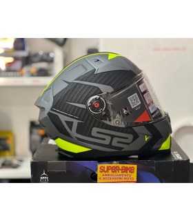 LS2 FF811 Vector 2 Splitter yellow helmet