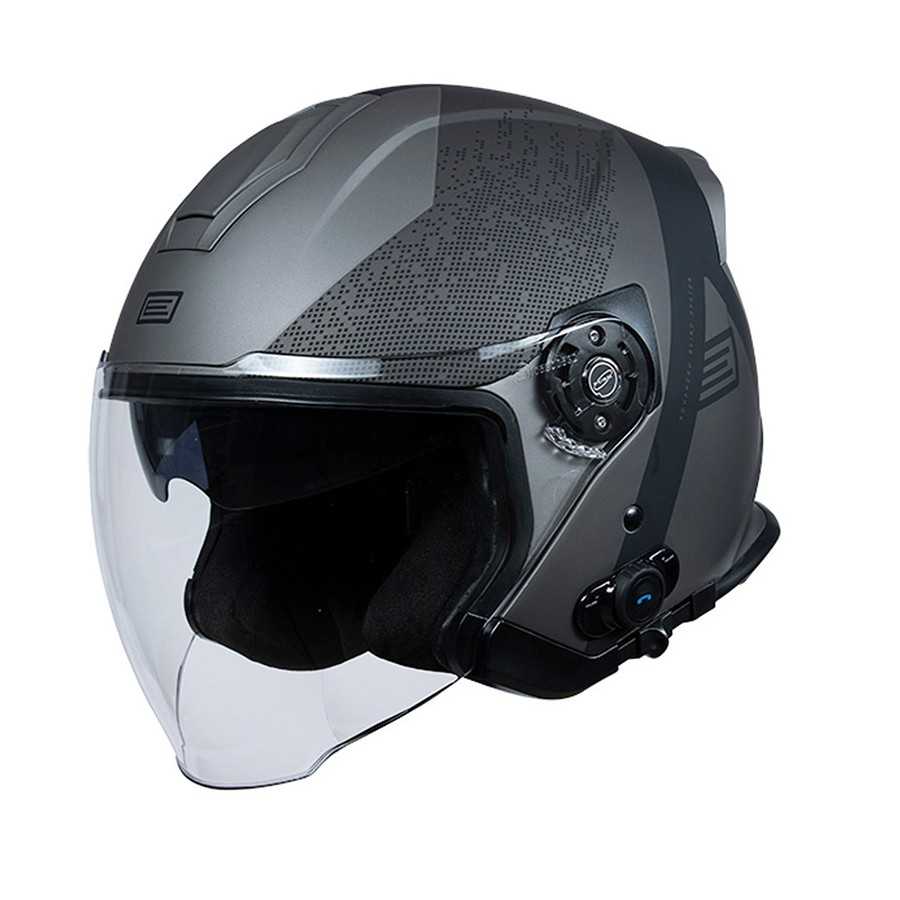 Casco Moto Jet con Bluetooth Integrato Origine Palio Hyper 2.0 BT t