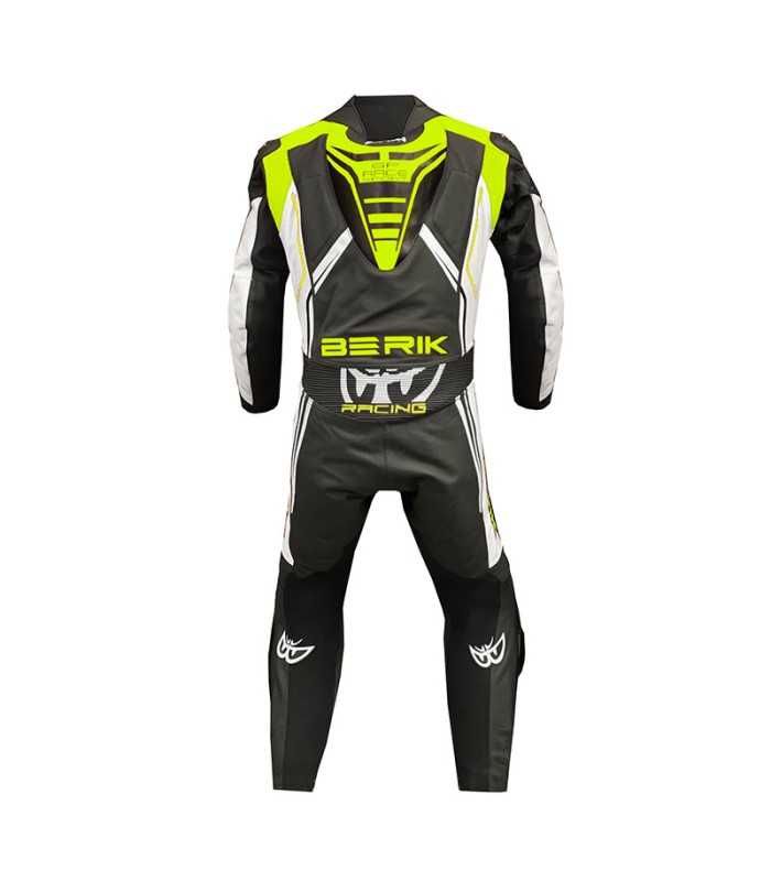 Rennen lederkombi Berik GP Race gelb