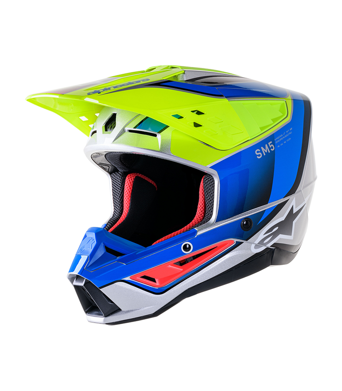 Casco motocross Alpinestars SM5 Sail giallo