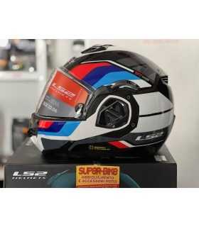 Casco Modulare Ls2 FF906 Advant Bend Nero Opaco Rosso