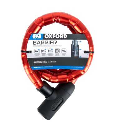 OXFORD Barrier Armoured Cable Lock - 1.4mx25mm