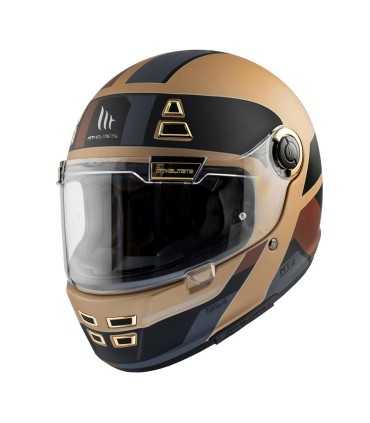 Casco retro MT Helmets Jarama 68th C9 grigio opaco