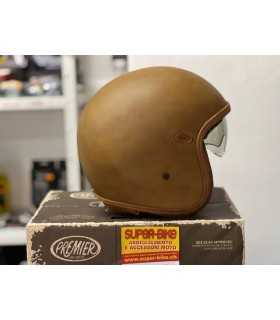 Casque jet Premier Vintage Evo Bos Bm brown