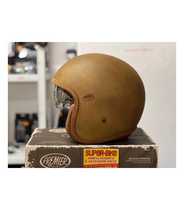 Jet helm Premier Vintage Evo Bos Bm Braun