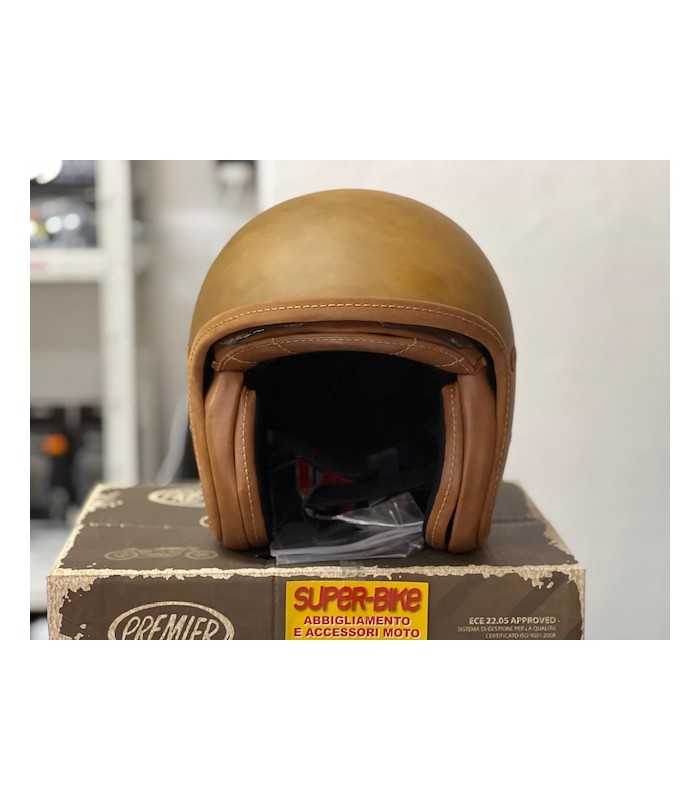 Jet helm Premier Vintage Evo Bos Bm Braun
