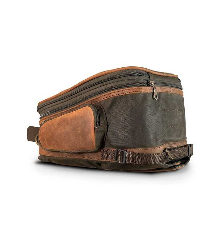 LONGRIDE HERITAGE WAXED CANVAS TANK BAG kaki