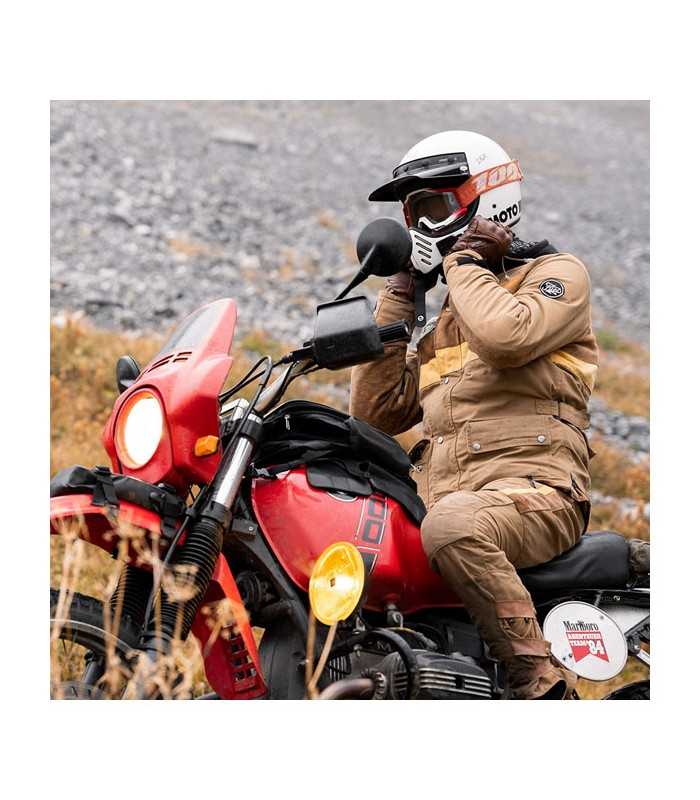 LONGRIDE HERITAGE WAXED CANVAS TANK BAG black