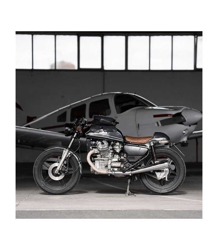 LONGRIDE HERITAGE WAXED CANVAS TANK BAG nera