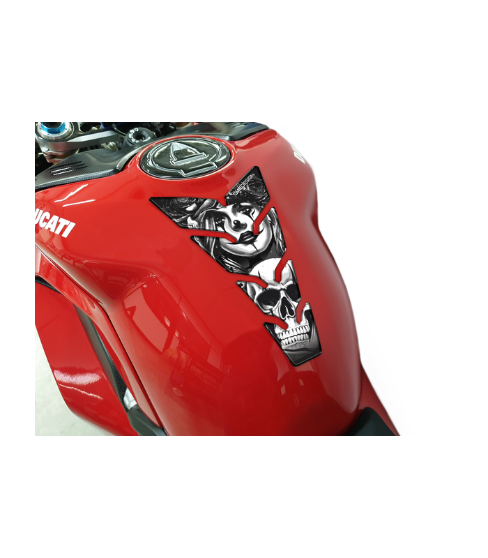 ONEDESIGN UNIVERSAL TANK PAD MAX WOMAN W/ SKULL