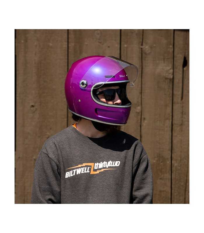Biltwell Gringo SV metallic grape helmet
