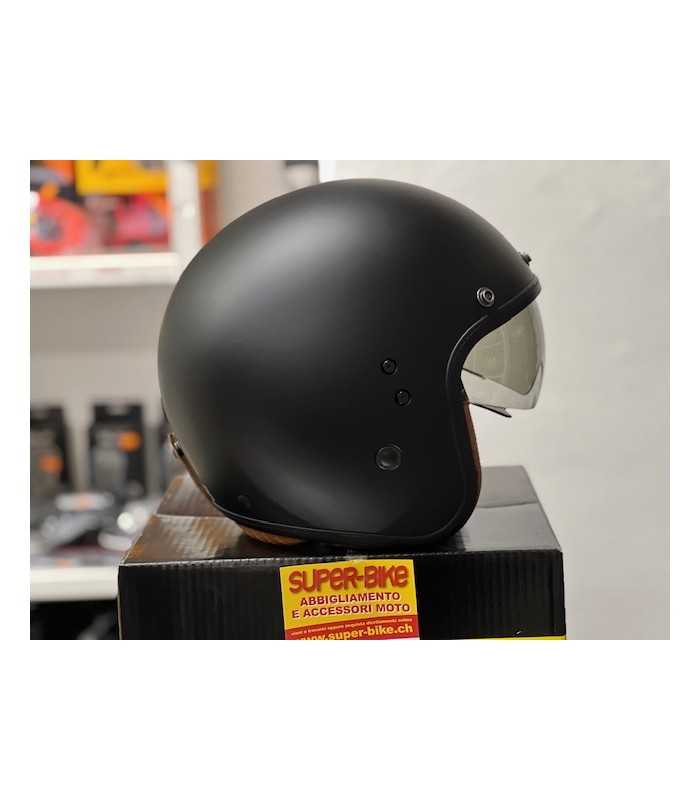 Helm jet Scorpion Belfast Evo Luxe schwarz matt