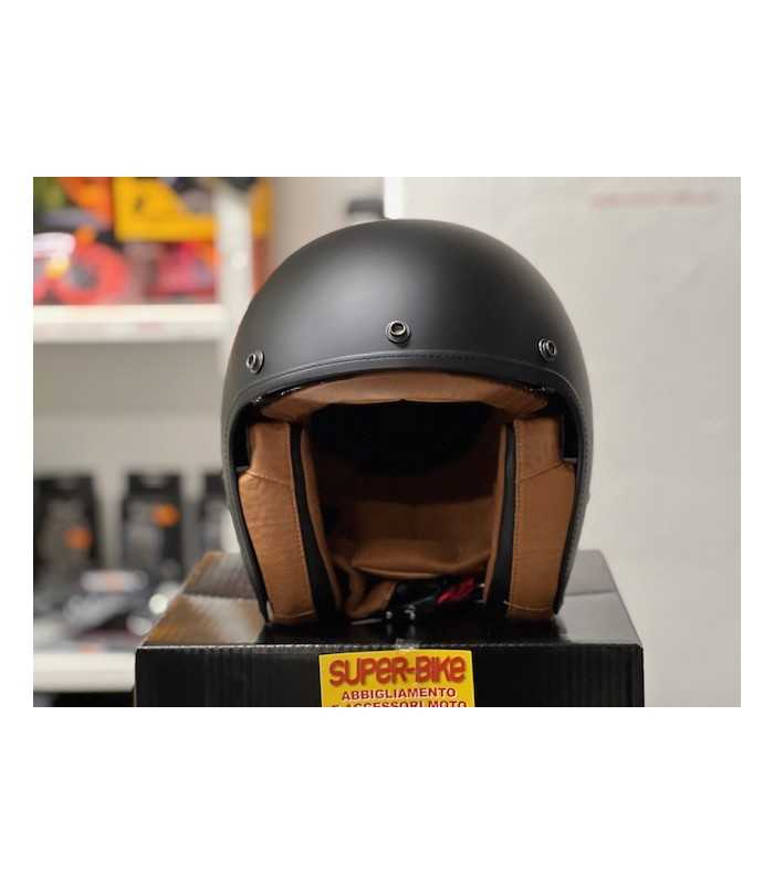Casco jet Scorpion Belfast Evo Luxe nero opaco