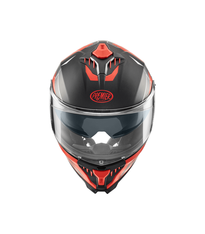 Helm Premier Typhoon RS 92 BM schwarz rot matt