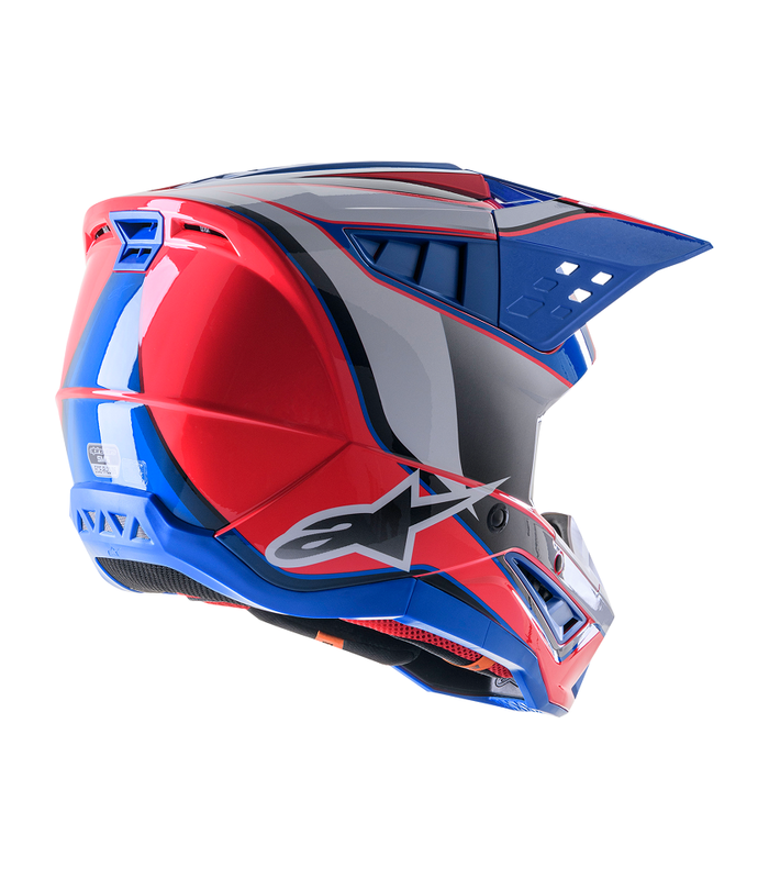 Casque motocross Alpinestars SM5 Sail bleu pink