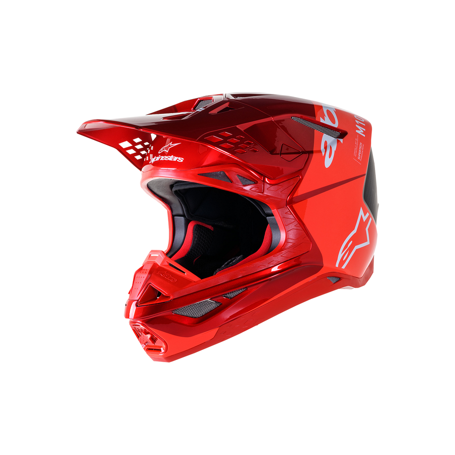 Red shop motocross helmet