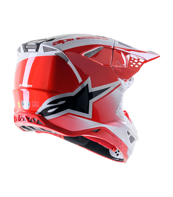 Cross Helm Alpinestars Supertech M10 Unit rot