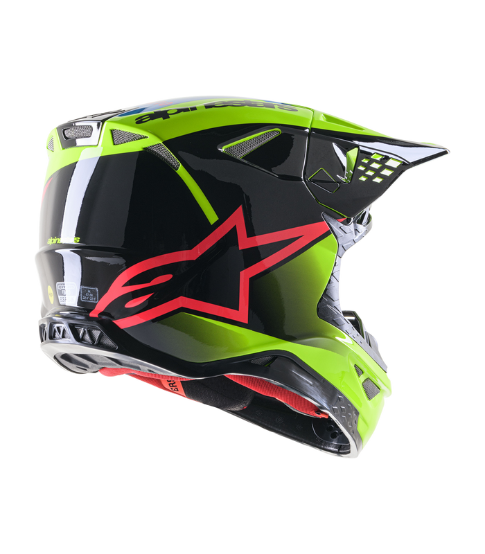 Casco cross Alpinestars Supertech M10 Unit giallo