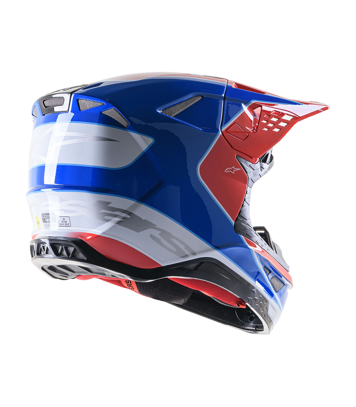 Alpinestars Supertech M10 Aeon blue red mx helmet