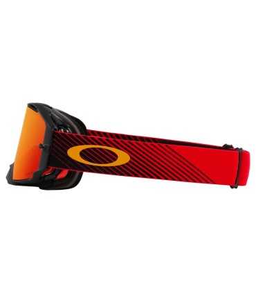 Oakley Airbrake MX Goggle Red Flow Prizm MX Torch Lens