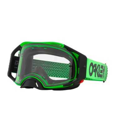 Oakley Airbrake MX Goggle Moto Green B1B Clear Lens