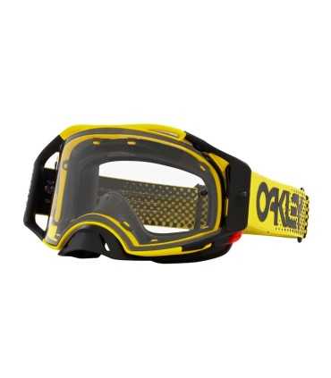 Oakley Airbrake MX Goggle Moto Yellow B1B Clear Lens