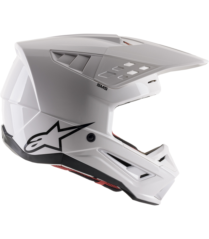 Alpinestars SM5 white cross helmet