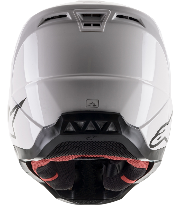 Alpinestars SM5 white cross helmet