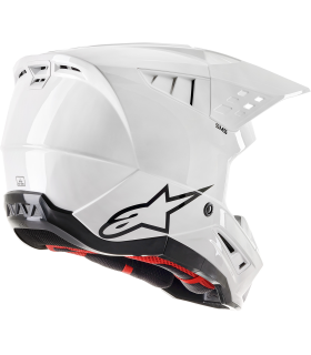 Alpinestars SM5 white cross helmet