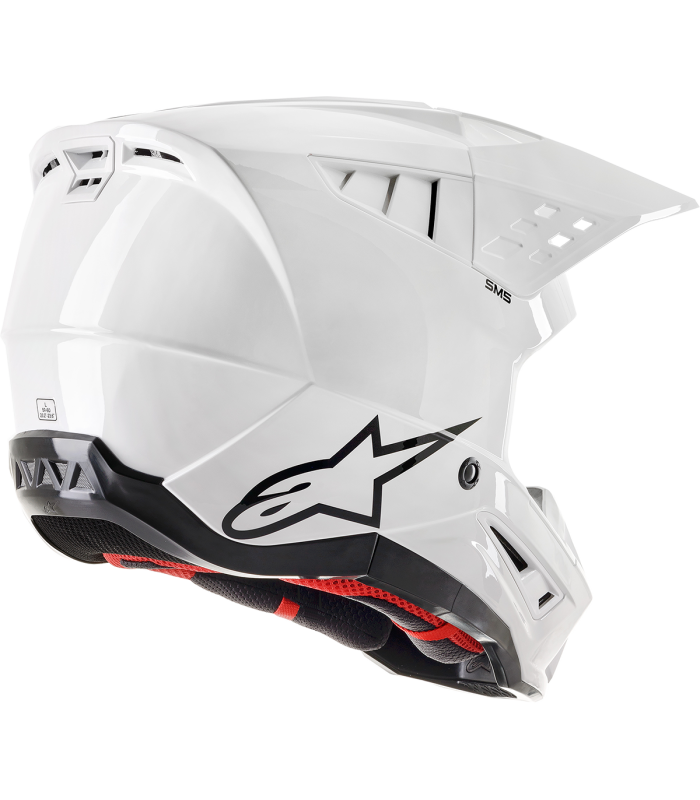 Alpinestars SM5 white cross helmet