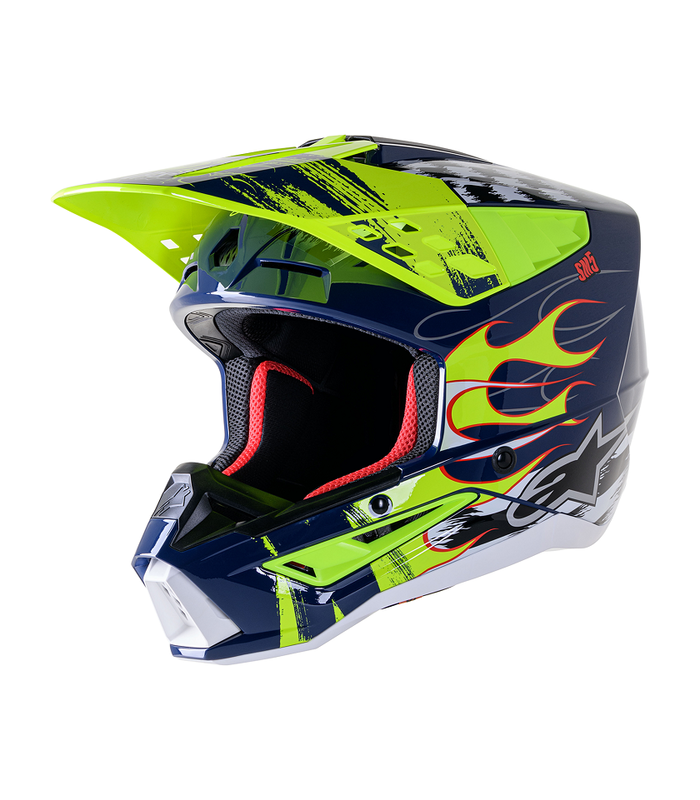 Alpinestars SM5 Rash navy Motocross Helm