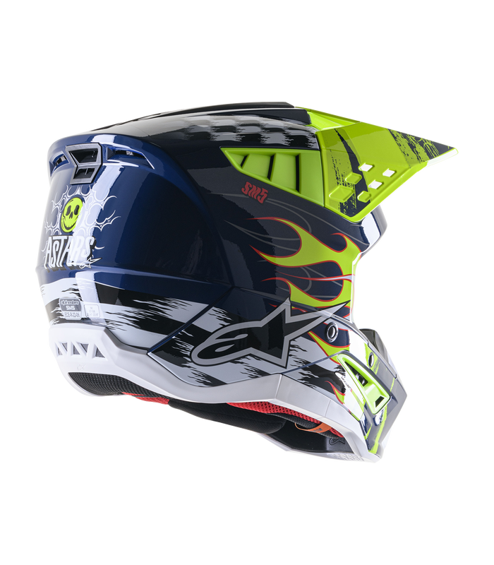 Alpinestars SM5 Rash navy Motocross Helm