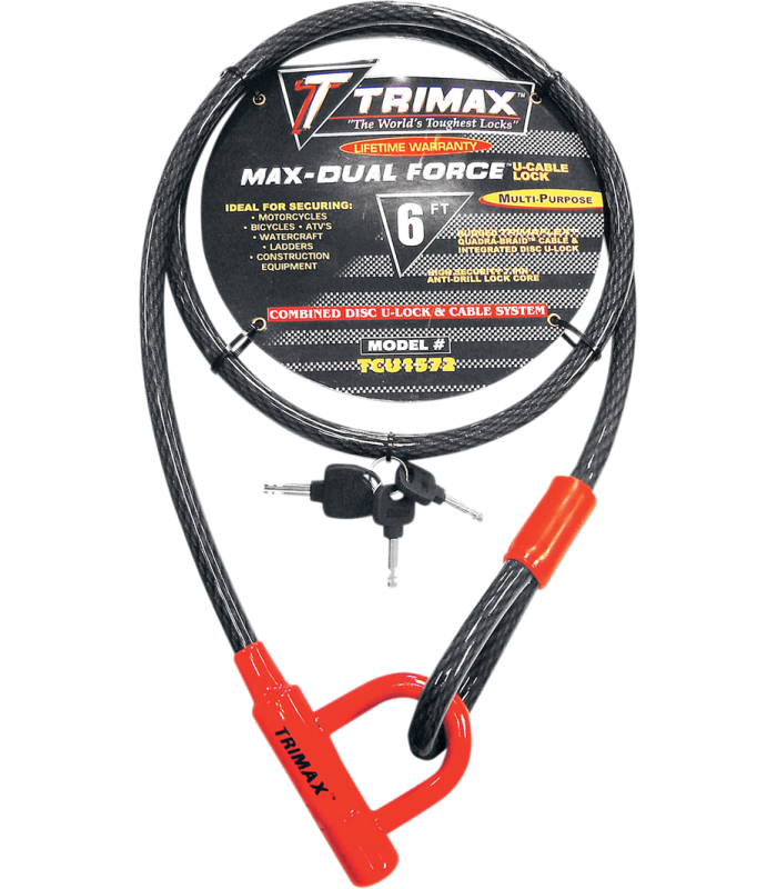 TRIMAX Trimaflex™ LOCK-KABEL & U-LOCK 72"