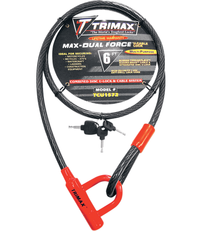 TRIMAX Trimaflex™ LOCK-CABLE & U-LOCK 72"