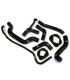 Samco DUC-26BLACK Ducati Monster 1200 (2014-20) Silikon radiator kit