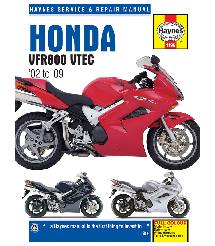 Haynes riparation manual Honda VFR 800