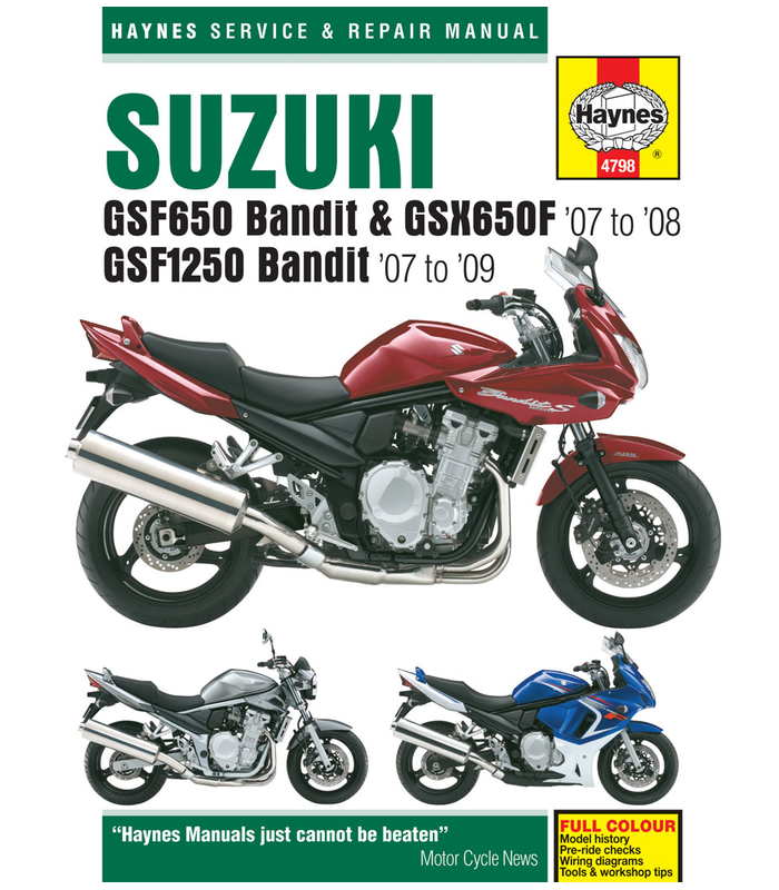 Haynes manuel reparation Suzuki GSF650/1250 Bandit