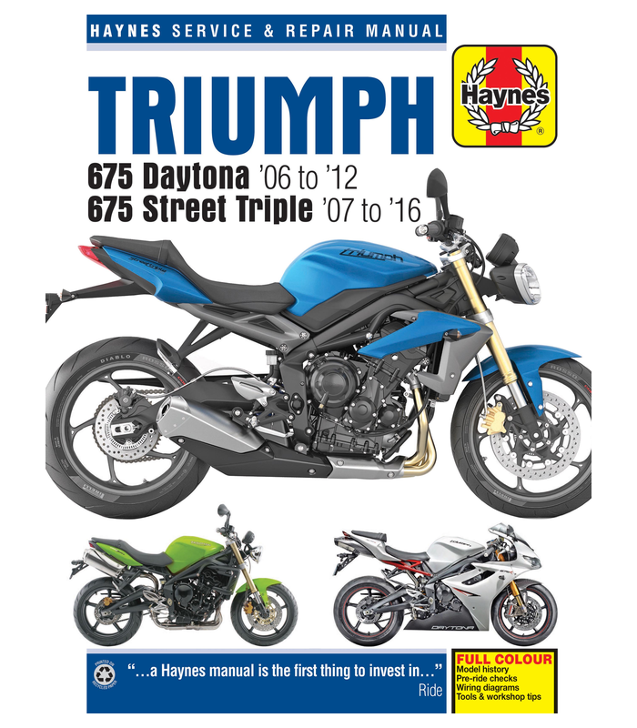 Haynes riparation manual Triumph Street Triple 675/Daytona
