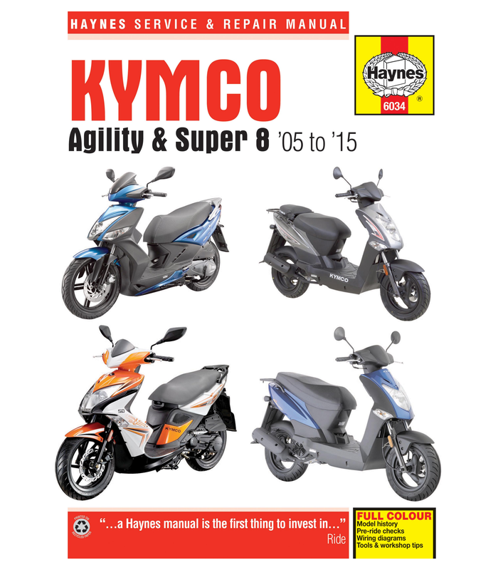 Haynes manuale riparazione Kymco Gility/Super 8