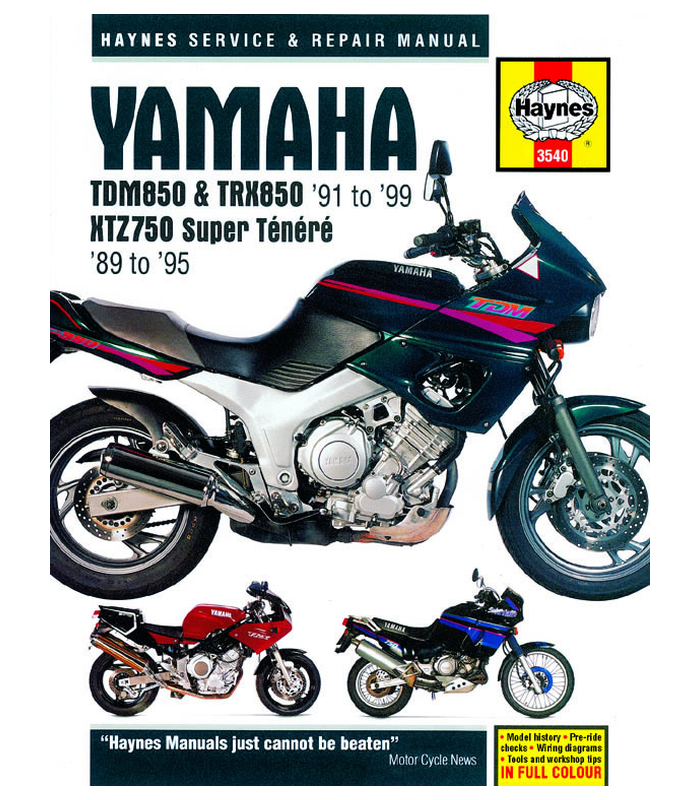 Haynes riparation manual Yamaha TDM 850