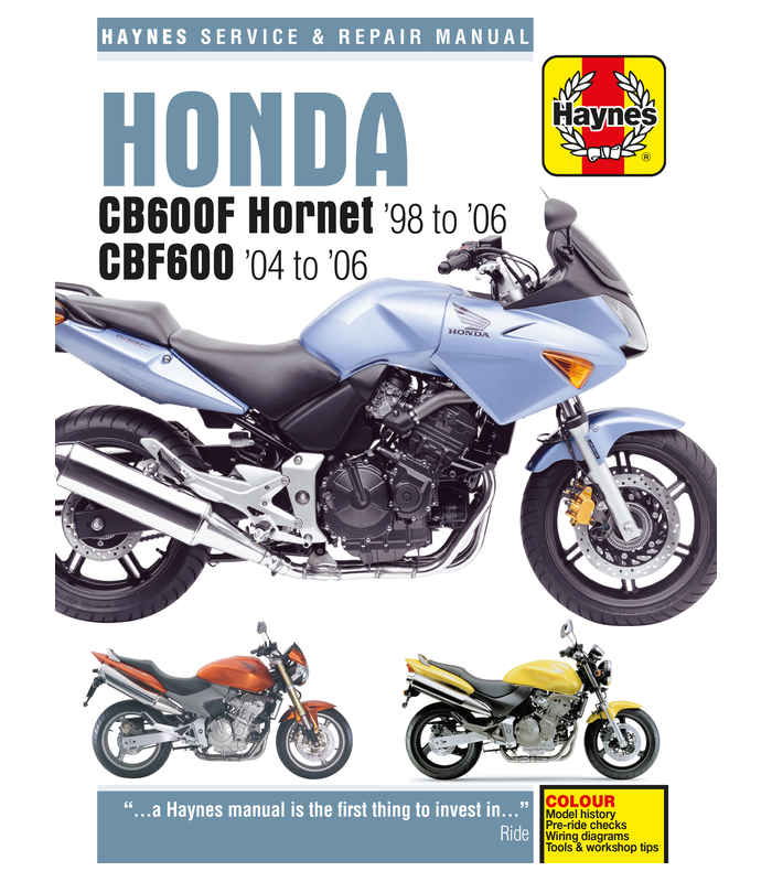 Haynes manuel reparation Honda CBF 600 Hornet