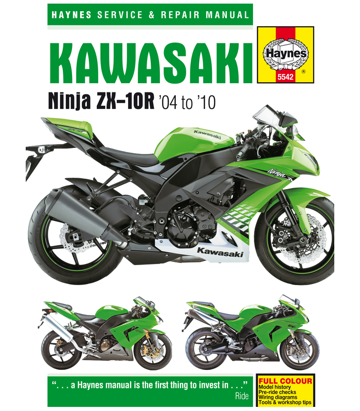 Haynes riparation manual Kawasaki ZX-10R